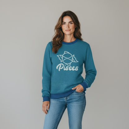 Pisces Twin FIsh Sweater