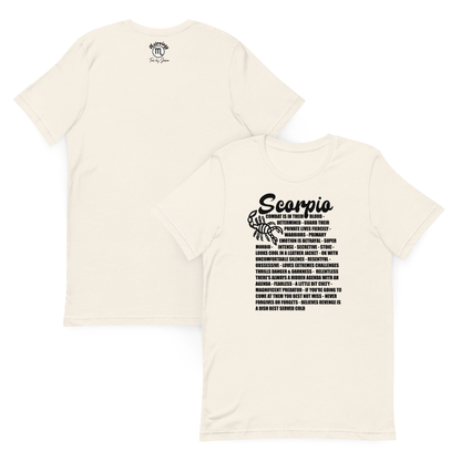Scorpio Zodiac Facts Tee
