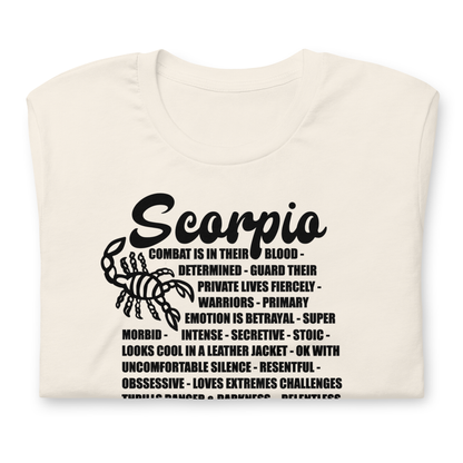 Scorpio Zodiac Facts Tee