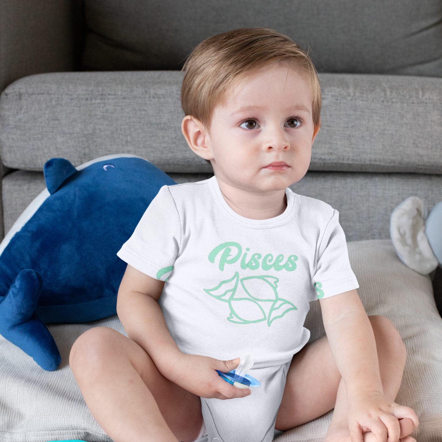 Pisces Fish Baby Bodysuit