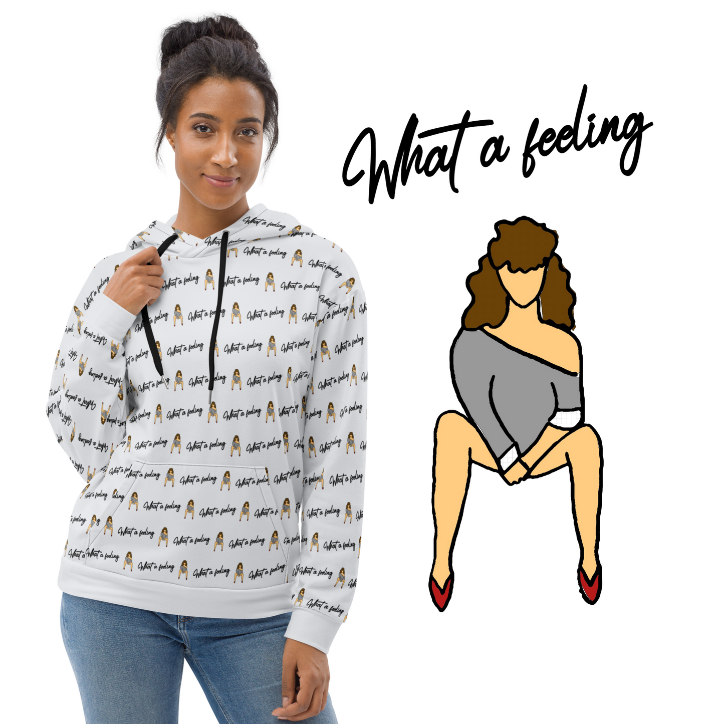 Flashdance Inspired Hoodie What A Feeling Sweatshirt