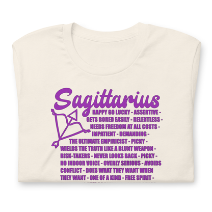 Sagittarius Zodiac Facts Tee