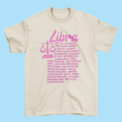 Libra Zodiac Facts Tee