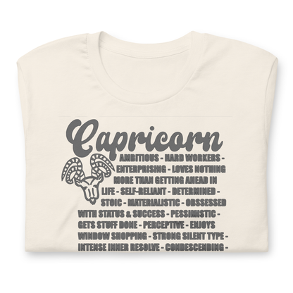 Capricorn Zodiac Facts Tee