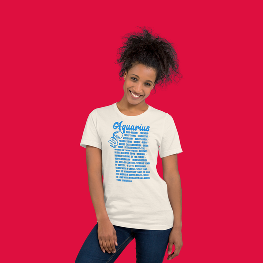 Aquarius Zodiac Facts Tee