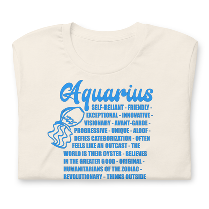 Aquarius Zodiac Facts Tee