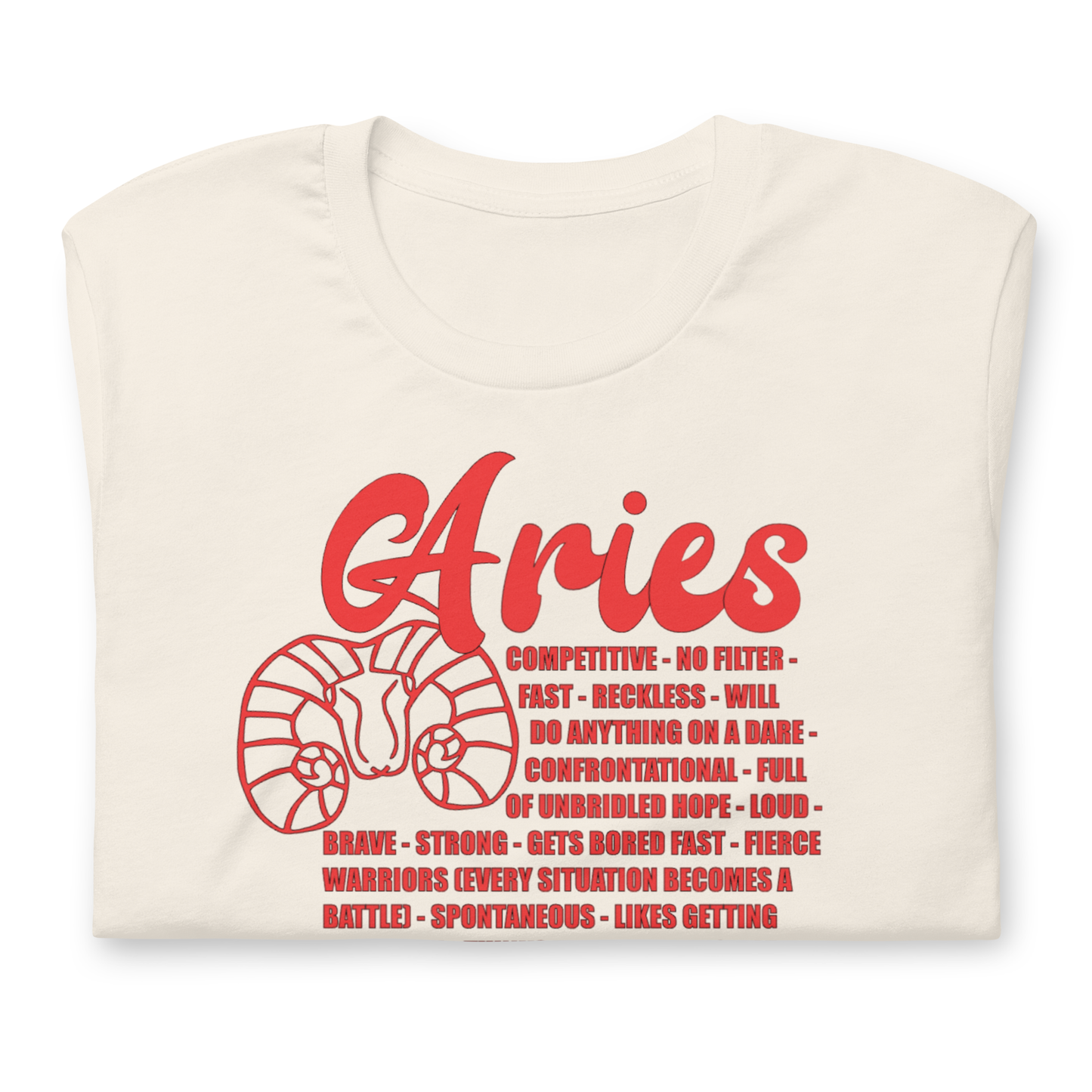 Aries Zodiac Facts Tee