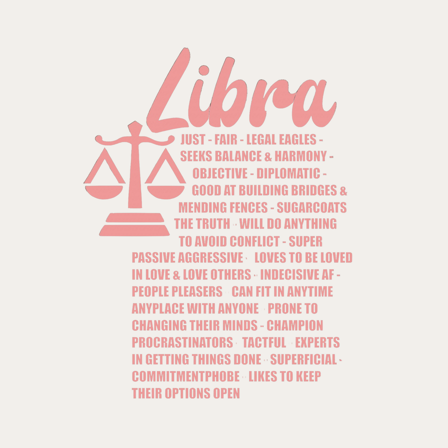 Libra Totes Zodiac Facts Canvas Bag