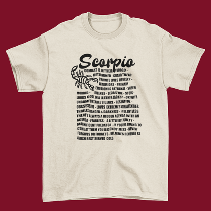 Scorpio Zodiac Facts Tee