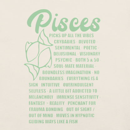 Pisces Zodiac Facts Tee