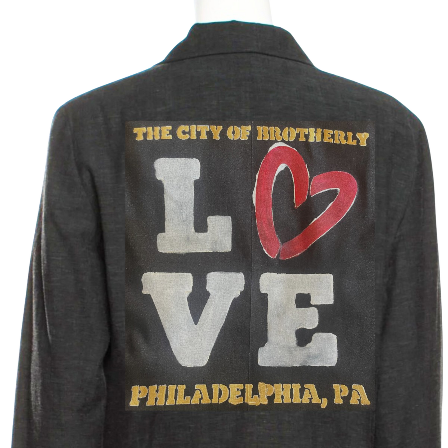 Philly Brotherly Love Upcycled Blazer