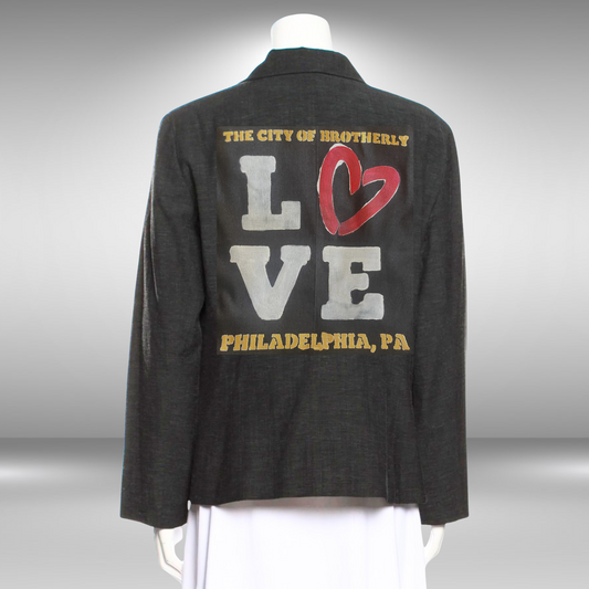 Philly Brotherly Love Upcycled Blazer