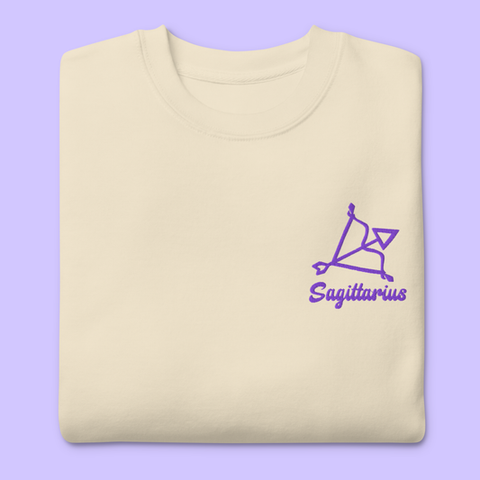 Sagittarius Embroidered Sweatshirt