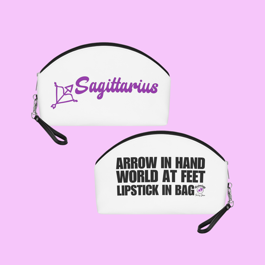 Sagittarius Zodiac Makeup Bag — "World at Feet"