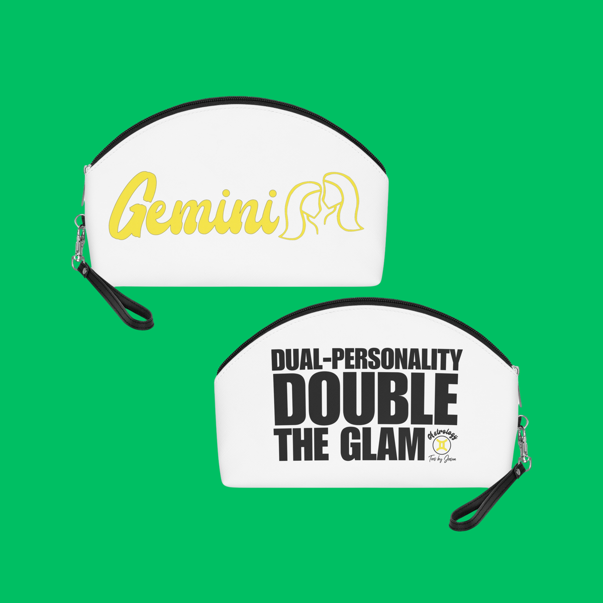 Gemini Zodiac Makeup Bag "Double the Glam"
