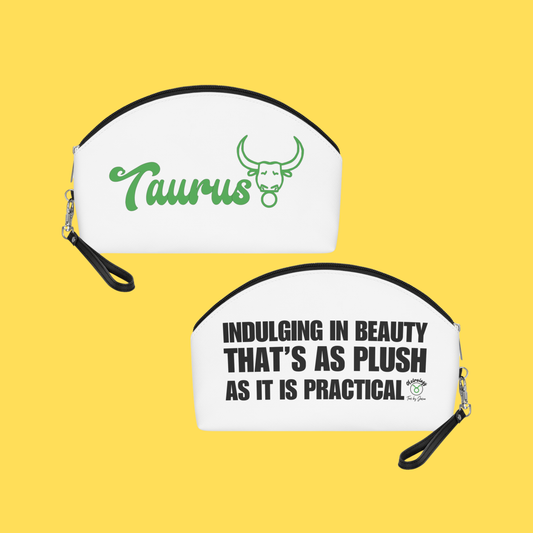 Taurus Zodiac Makeup Bag "Plush & Practical"