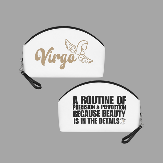 Virgo Zodiac Makeup Bag "Beauty Is in the Details"