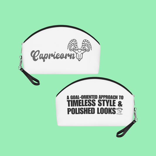 Capricorn Zodiac Makeup Bag "Timeless & Polished"
