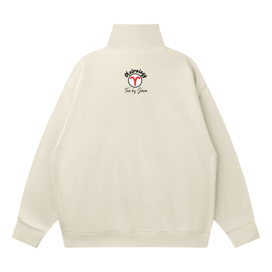 Quarter-Zip Drop Shoulder Sweatshirt