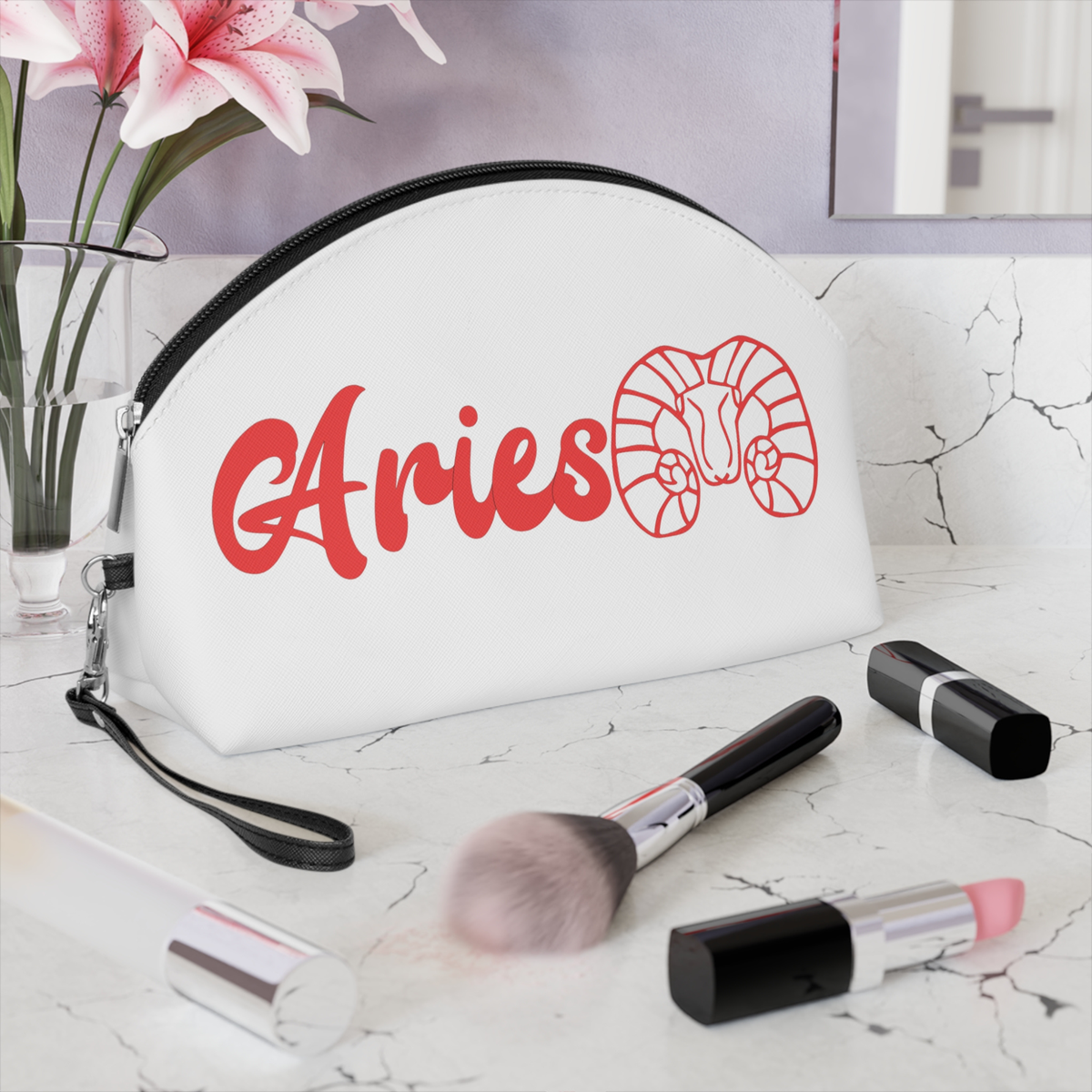 Aries Makeup Bag - "Look Fierce"