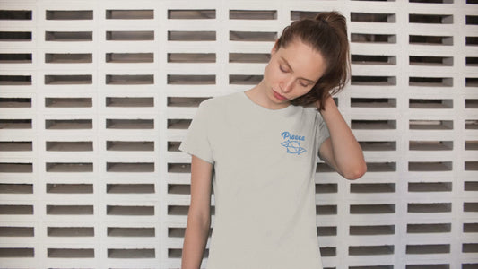 Pisces Embroidered Astrology Tee
