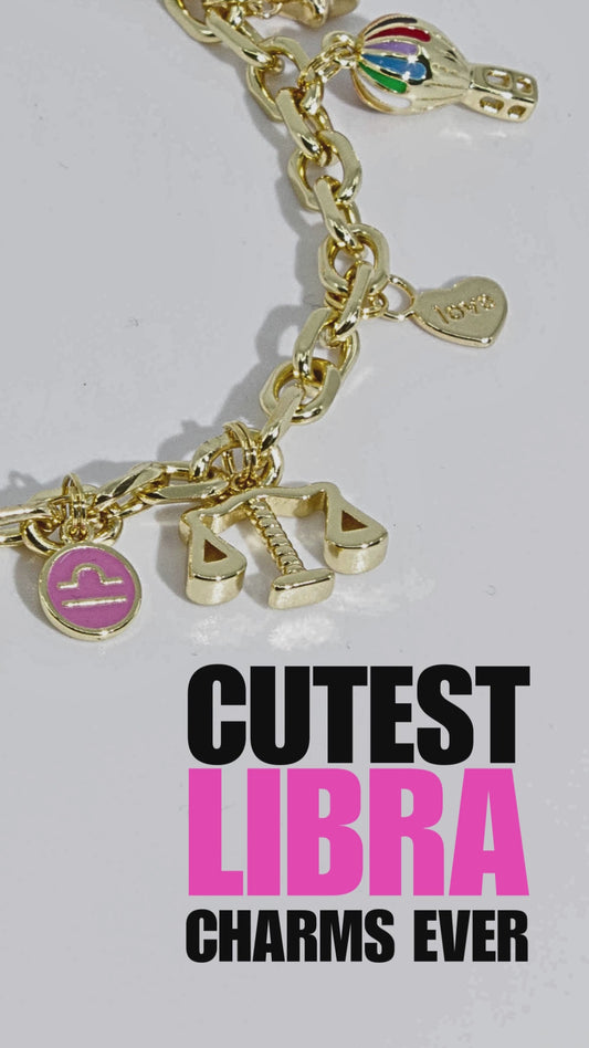 Libra Zodiac Charm Bracelet