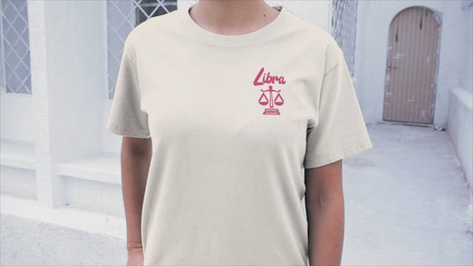 Libra Embroidered Astrology Tee