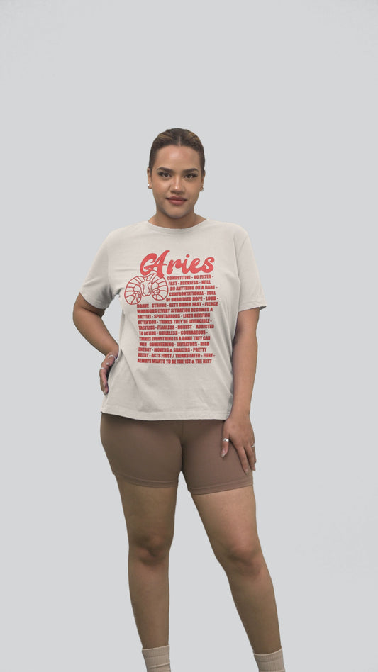 Aries Zodiac Facts Tee