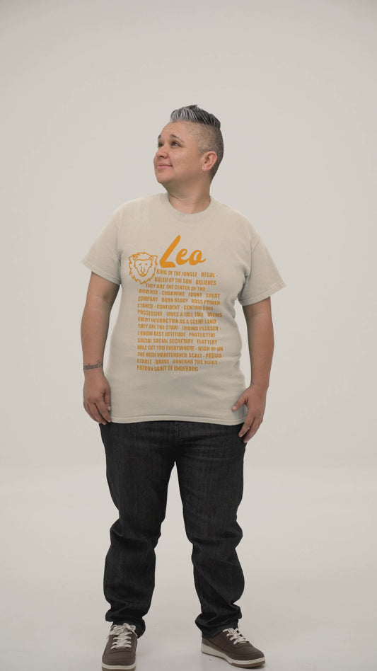Leo Zodiac Facts Tee
